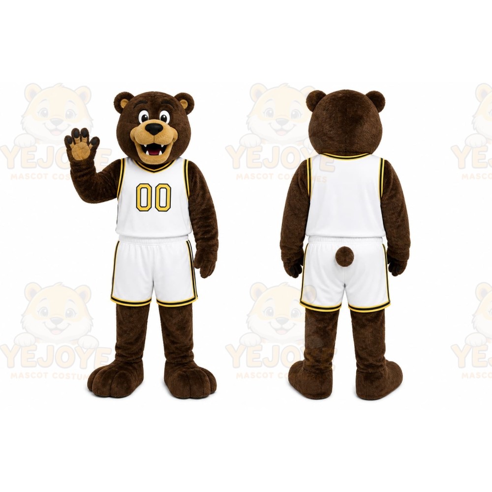 Brown Bear Mascot Costume for Sports Events