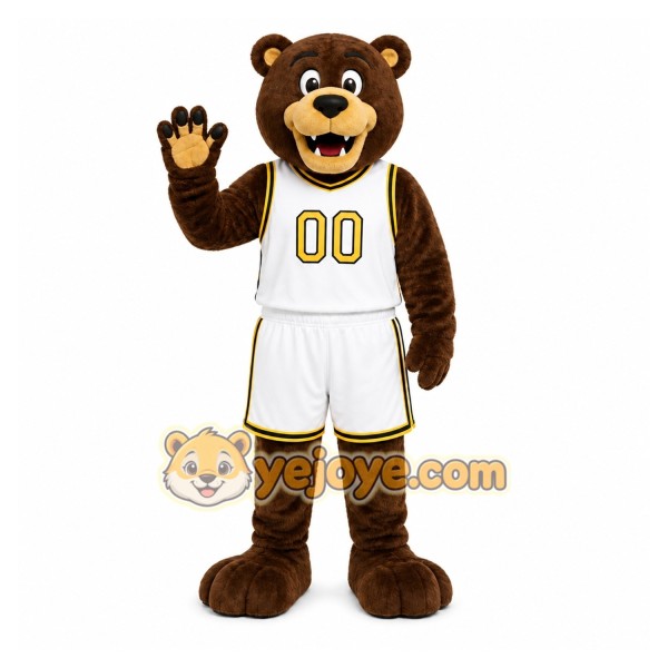 Brown Bear Mascot Costume for Sports Events