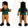 Brown Horse Mascot Costume for Sports Events
