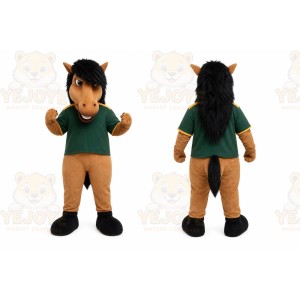 Brown Horse Mascot Costume for Sports Events