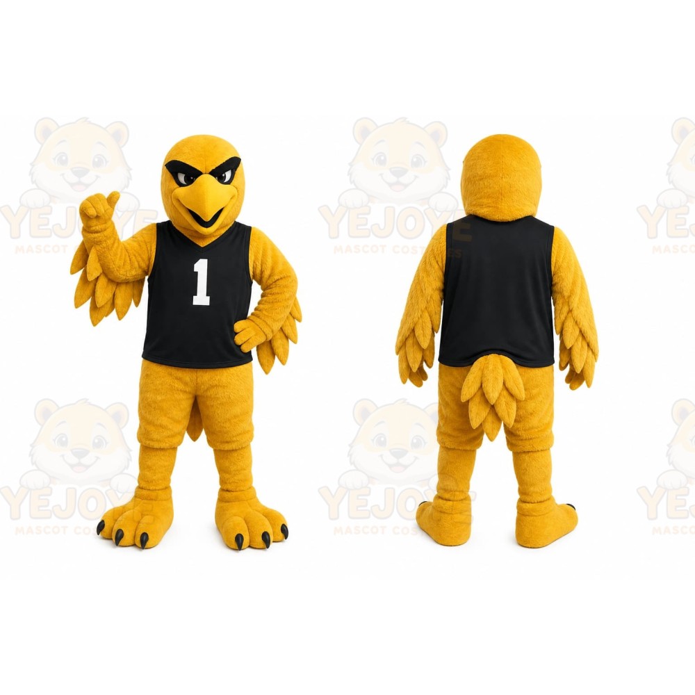 Yellow Bird Mascot Costume for Sports Events