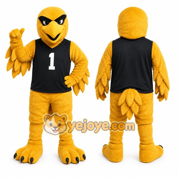 Yellow Bird Mascot Costume for Sports Events