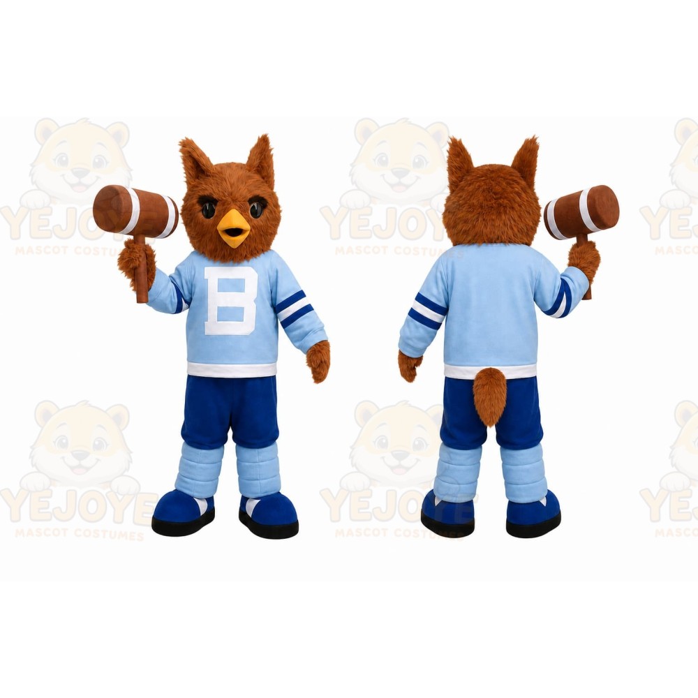 Brown Fox Mascot Costume for Sports Events