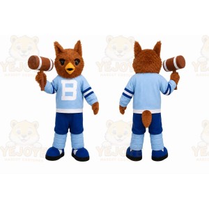 Brown Fox Mascot Costume for Sports Events