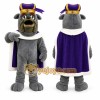 Gray Bulldog Mascot Costume for School Events Gray Bulldog Mascot Costume for School Events
