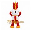 Red Unicorn Mascot Costume for Sports Events Red Unicorn Mascot Costume for Sports Events