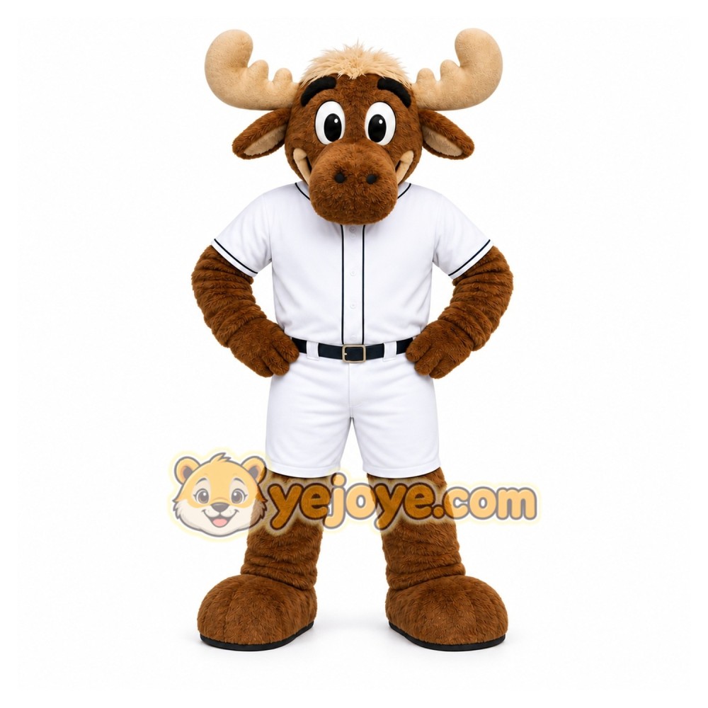 Brown Moose Mascot Costume for Sports Events Brown Moose Mascot Costume for Sports Events