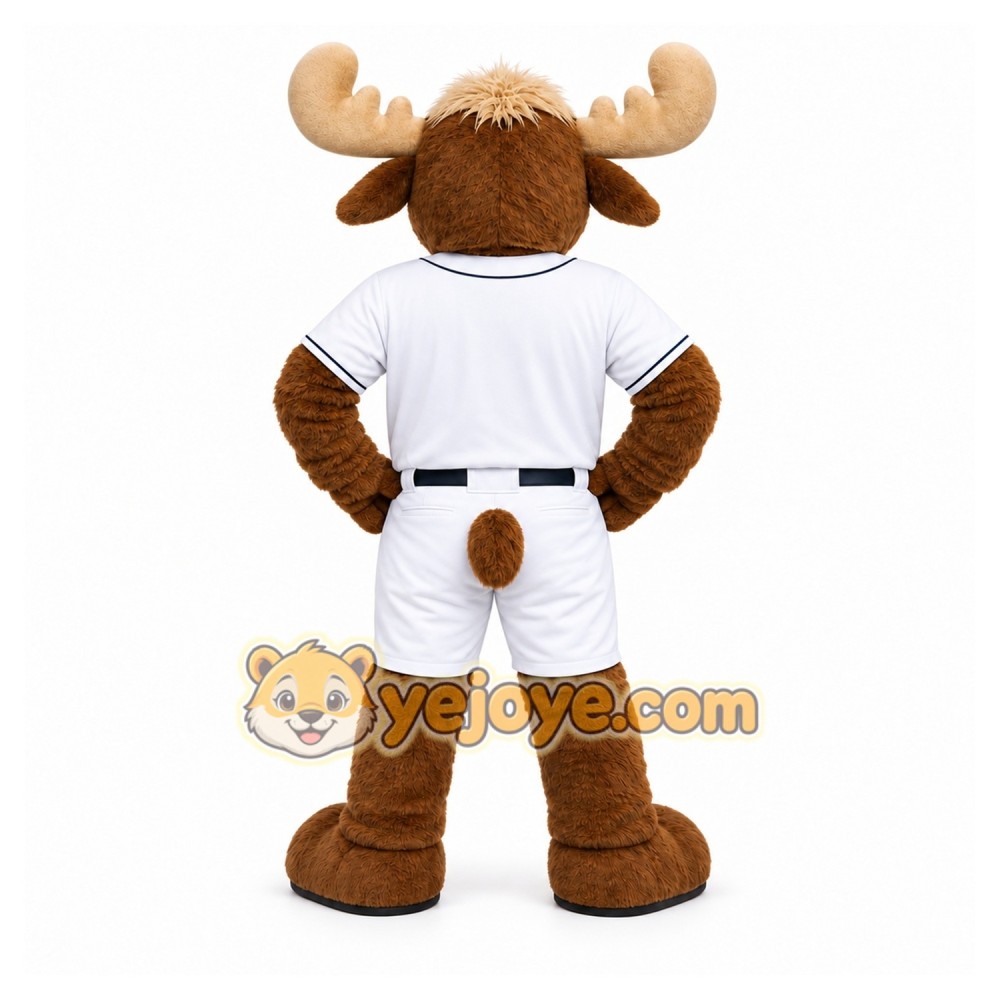 Brown Moose Mascot Costume for Sports Events Brown Moose Mascot Costume for Sports Events