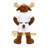 Brown Moose Mascot Costume for Sports Events Brown Moose Mascot Costume for Sports Events