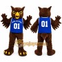 Brown Owl Mascot Costume for School Events
