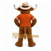 Brown Bull Mascot Costume for Sports Events
