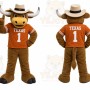 Brown Bull Mascot Costume for Sports Events
