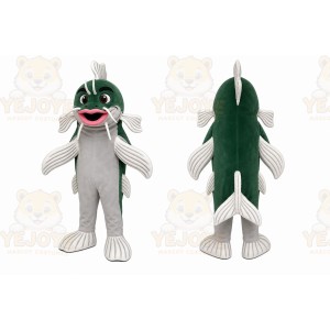 Green Catfish Mascot Costume for Events and Promotions