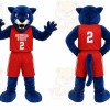 Blue Panther Mascot Costume for Sports Events