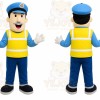 Blue Police Officer Mascot Costume for Corporate Events