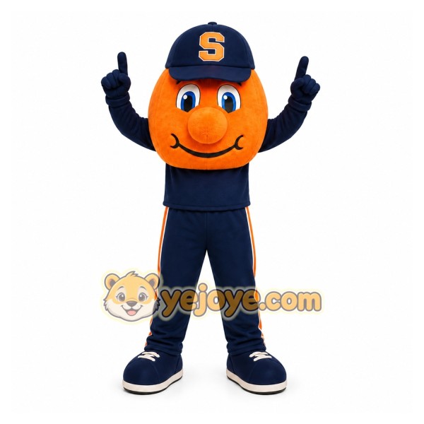 Orange Orange Fruit With Face Mascot Costume for School Events Orange Orange Fruit With Face Mascot Costume for School Events
