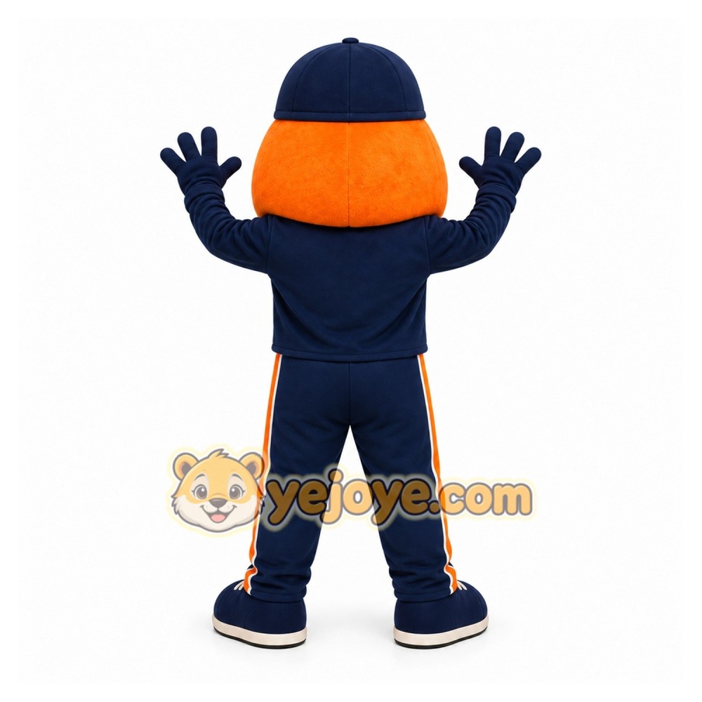 Orange Orange Fruit With Face Mascot Costume for School Events Orange Orange Fruit With Face Mascot Costume for School Events