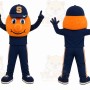 Orange Orange Fruit With Face Mascot Costume for School Events