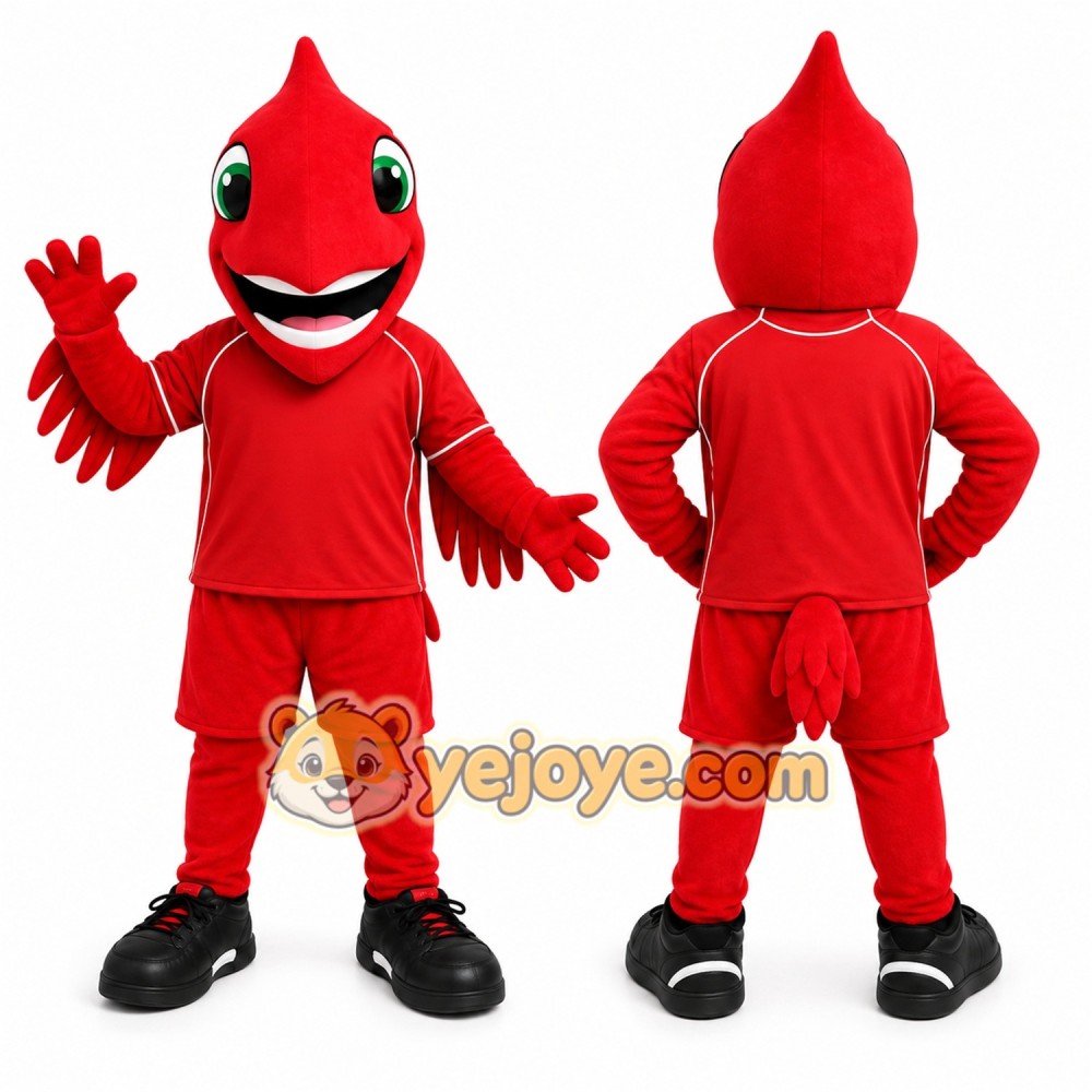 Red Bird Mascot Costume for Sports Events