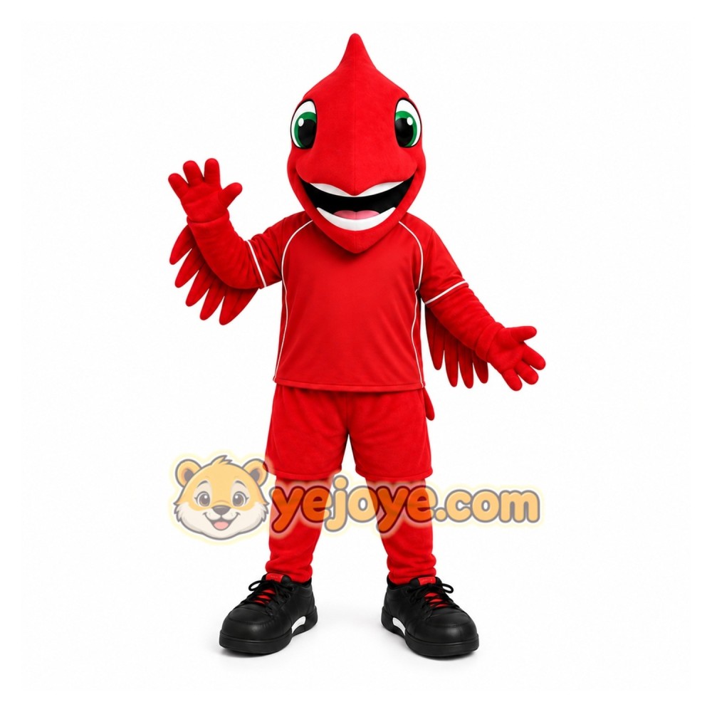 Red Bird Mascot Costume for Sports Events