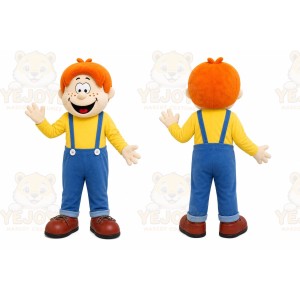 Orange Boy Mascot Costume for Children's Events