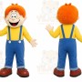 Orange Boy Mascot Costume for Children's Events