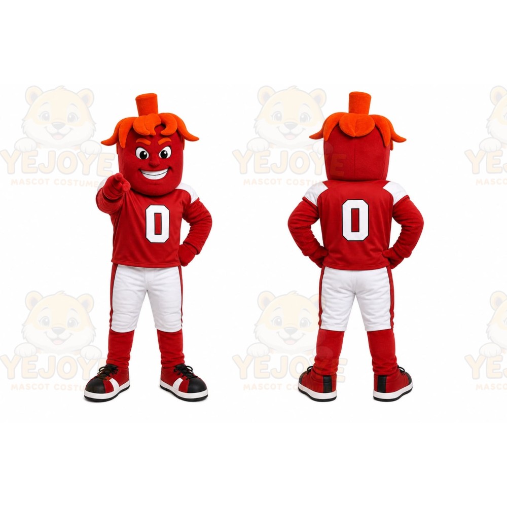 Red Devil Mascot Costume for Sports Events