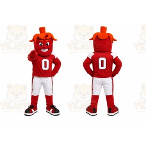 Red Devil Mascot Costume for Sports Events