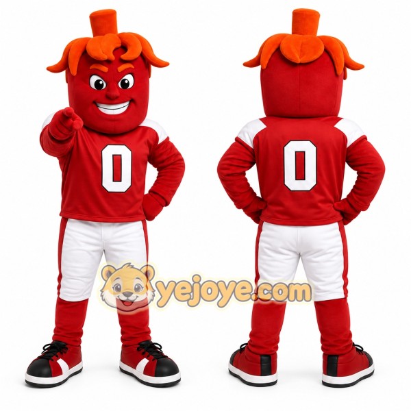 Red Devil Mascot Costume for Sports Events