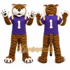 Brown Tiger Mascot Costume for Sports Events