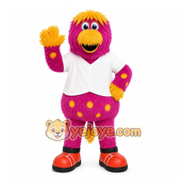 Purple Monster Mascot Costume for Children's Events Purple Monster Mascot Costume for Children's Events