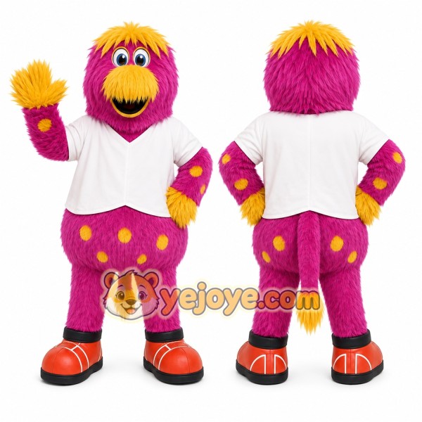 Purple Monster Mascot Costume for Children's Events