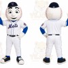 White Baseball Mascot Costume for Sports Events