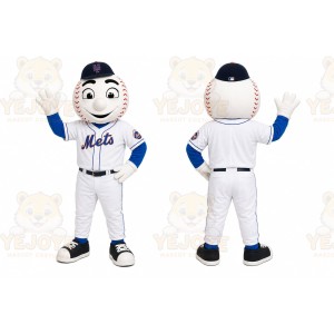 White Baseball Mascot Costume for Sports Events
