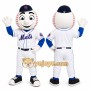 White Baseball Mascot Costume for Sports Events