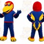 Blue Parrot Mascot Costume for Sports Events