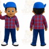Blue Boy Mascot Costume for Children's Events