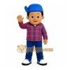Blue Boy Mascot Costume for Children's Events