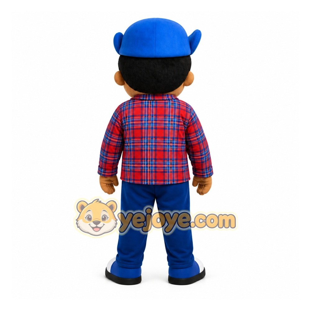 Blue Boy Mascot Costume for Children's Events