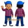 Blue Boy Mascot Costume for Children's Events