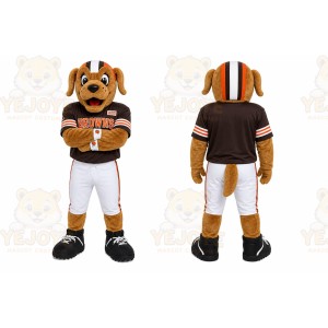 Brown Dog Mascot Costume for Sports Events