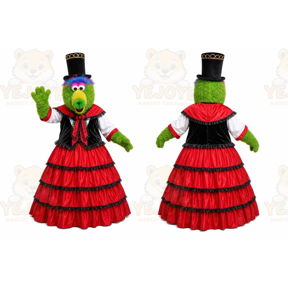 Green Monster Mascot Costume for Events and Promotions