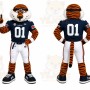 Orange Tiger Mascot Costume for Sports Events