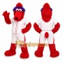 Red Bird Mascot Costume for Sports Events