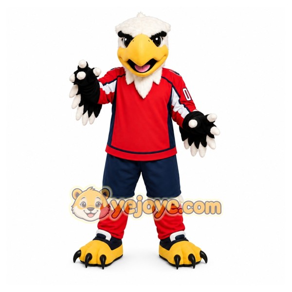 Red Eagle Mascot Costume for Sports Events