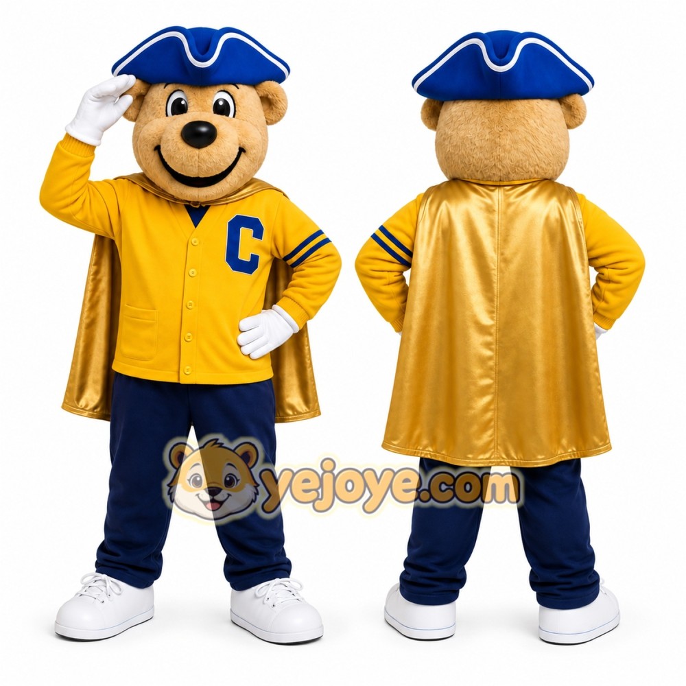 Yellow Bear Mascot Costume for School Events Yellow Bear Mascot Costume for School Events