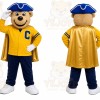 Yellow Bear Mascot Costume for School Events