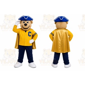 Yellow Bear Mascot Costume for School Events