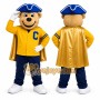 Yellow Bear Mascot Costume for School Events
