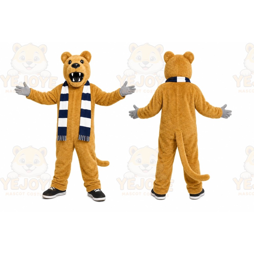Brown Bear Mascot Costume for Sports Events